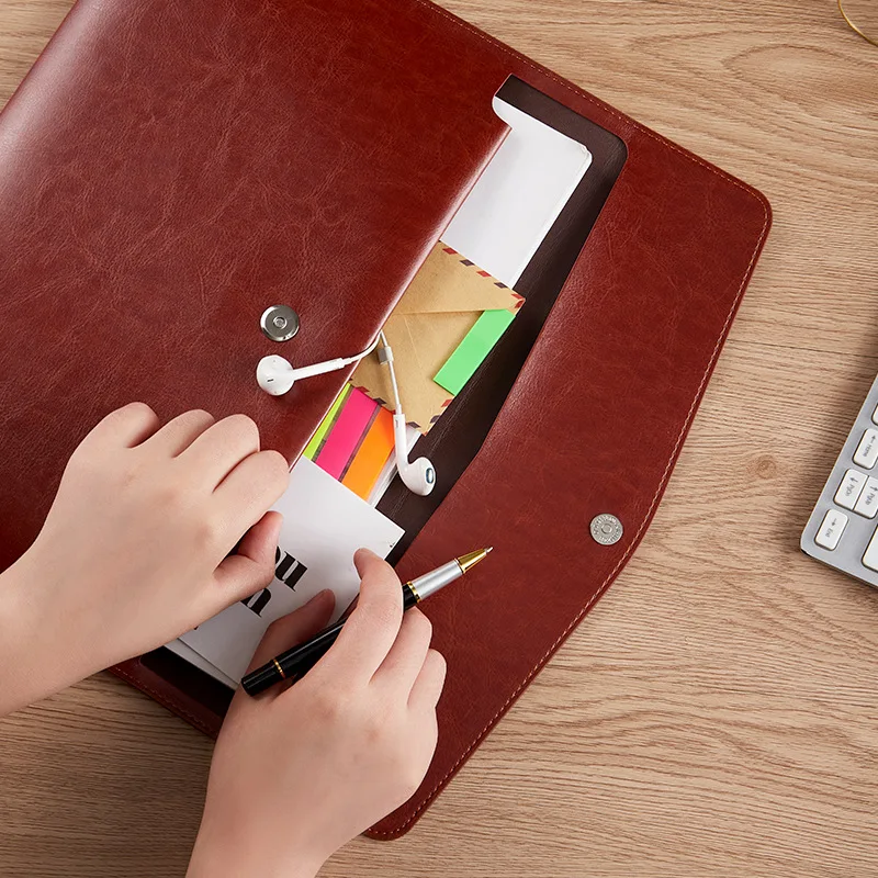 A4 Large Capacity Document Storage Bag Waterproof File Bag Organizer Data Book File Pouch Bill Folder School Office Accessories