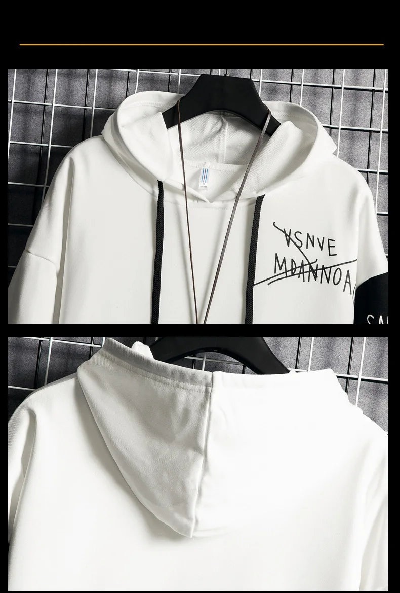 

Hoodies Suit 2021 Men Tracksuit Fashion Frinted Men's Set Spring Autumn Sportswear Set Hoodie+Pants Two Pieces Set Mens Clothing