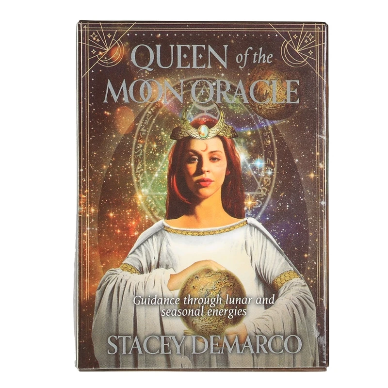 

Queen of The Moon Oracle Card Full English Party Board Game 44 Cards Deck Tarot Astrology Divination Fate Cards Tarot Cards