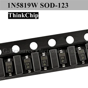 (100pcs) 1N5819W SOD-123 1206 SMD schottky diode 1N5819 (Marking S4) SD103AW