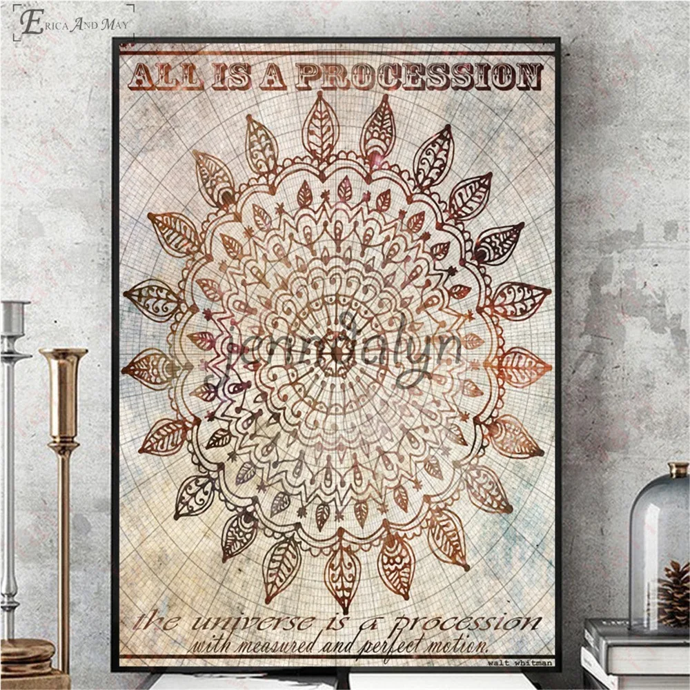 Compass Psychedelic LSD Artwork On Sale Poster Wall Painting Living Room Abstract Canvas Art Pictures For Home Decor No Frame | Дом и сад