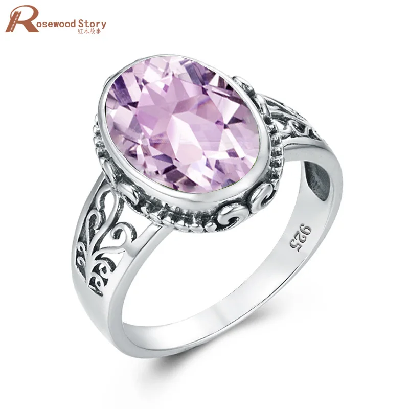 Кольцо с розовым камнем для Для женщин 925 украшением в виде кристаллов хорошее