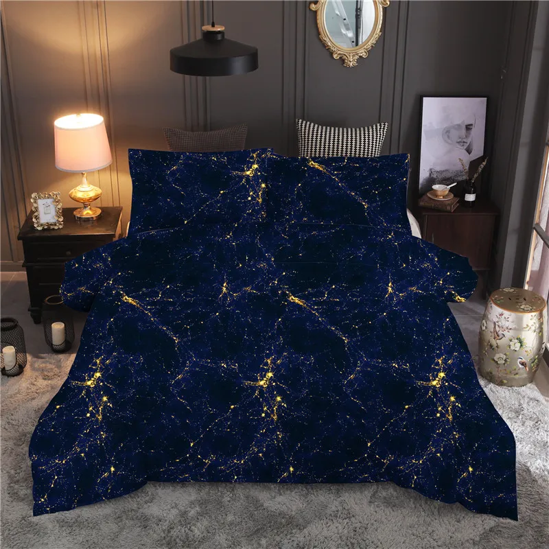 Современный комплект постельного белья с принтом Галактики звездное небо