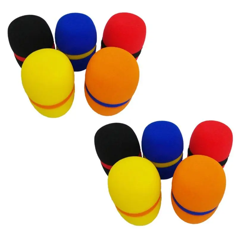 

2021 New 10 Pcs Handheld Stage Microphone Windscreen Foam Mic Cover Karaoke New
