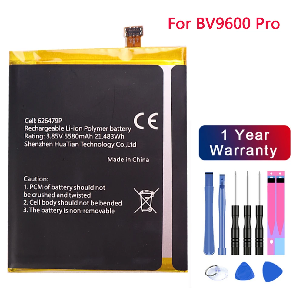 

100% Оригинальный аккумулятор Blackview 626479P 5580 мАч для телефона Blackview BV9600 Pro, высококачественные и Бесплатные инструменты