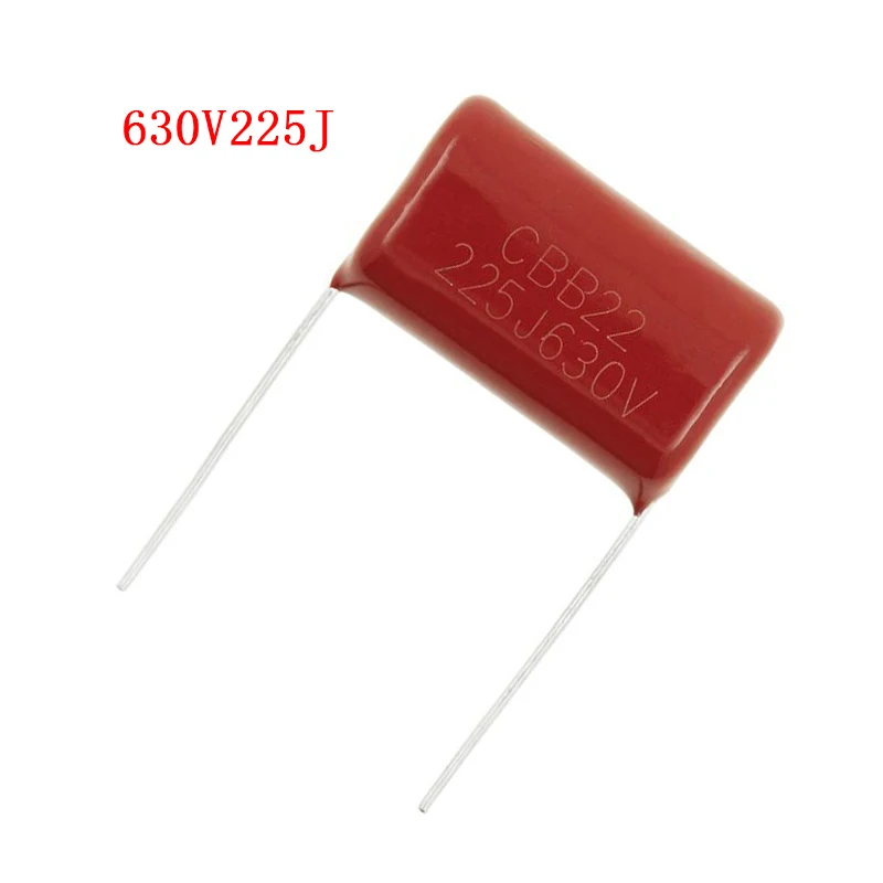 

10PCS 630V225J Pitch 25MM 2.2UF 2200NF 225 630V CBB Polypropylene film capacitor