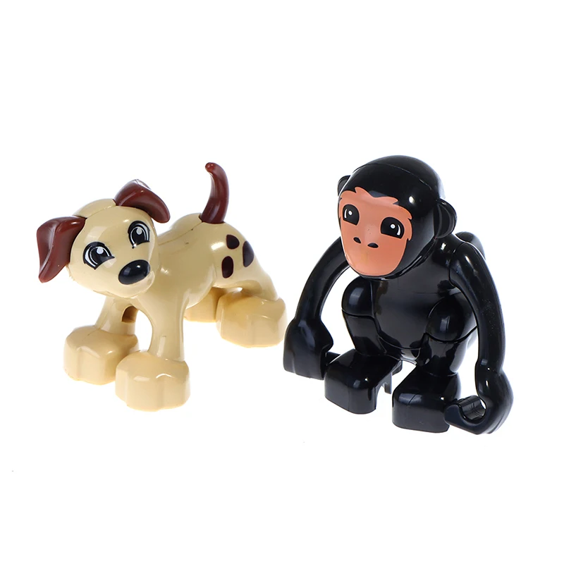 

Big Size Diy Building Blocks Animal Accessories Figures Lion Panda Compatible With Big Size Toys For Children Kids Gifts