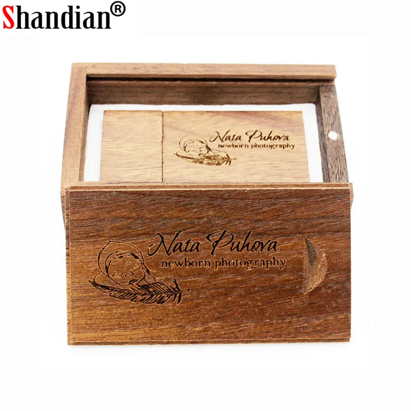 Usb флеш накопитель SHANDIAN деревянный с логотипом на заказ 4 64 Гб|wooden usb|pendrive 4gbmemory stick