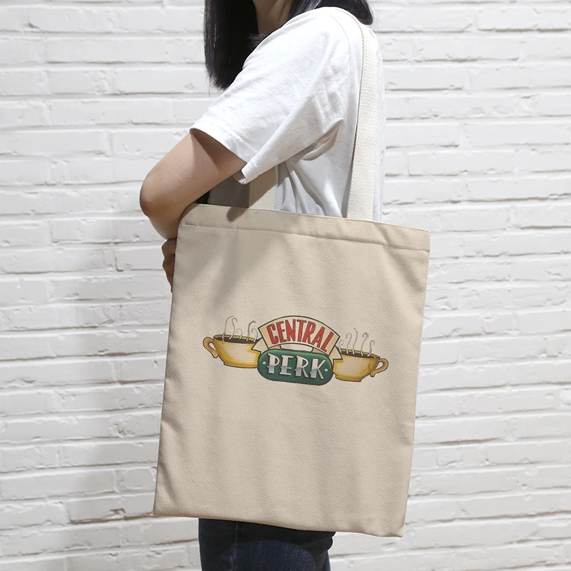 1 шт. Холщовая Сумка для ТВ шоу друзей сумка на плечо косметичка Повседневная