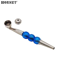hornet metal smoking pipe zinc alloy detachable round bead design tobacco herb smoke pipes