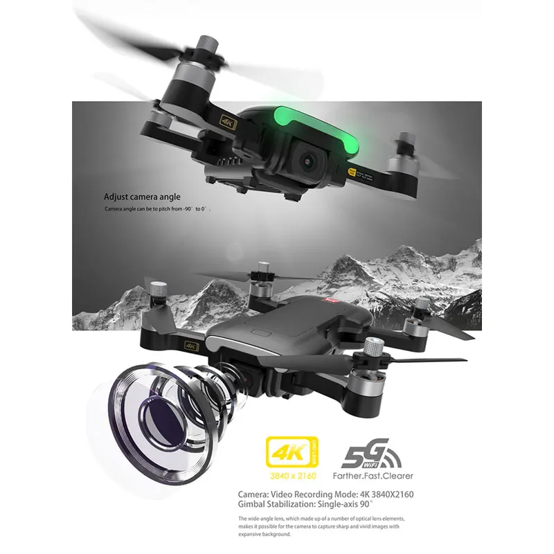 MJX Bugs 7 B7 Drone With 4K GPS 5G WIFI HD Camera Brushless Motor RC Quadcopter Professional Foldable Helicopter VS sg907 K20 | Игрушки и