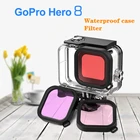 НОВЫЙ Suptig 60 м подводный Водонепроницаемый Корпус чехол для экшн-камеры GoPro Hero 8 черный Камера аксессуары с защитным креплением оболочка фильтр объектива