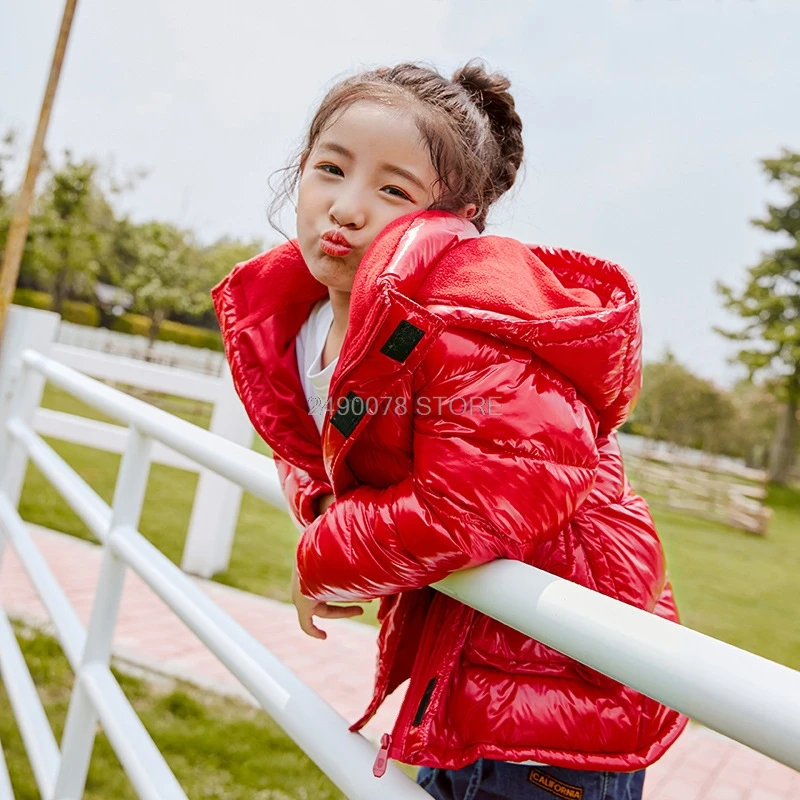 Теплая зимняя куртка для мальчиков и девочек на мороз 30 градусов Детская