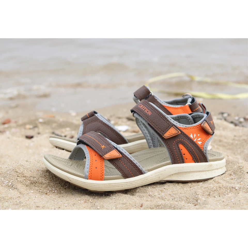 GRITION Womens Outdoor Sandals Summer Flat Trekking Girls Beach Shoes Fashion Light Weight Non Slip Casual Sports 2021 Size 41