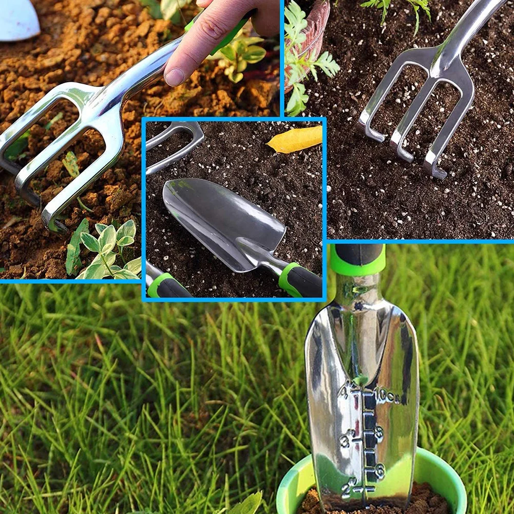 3 шт. Мини Металл садовое ручка лопаты грабли в комплекте свадебные туфли