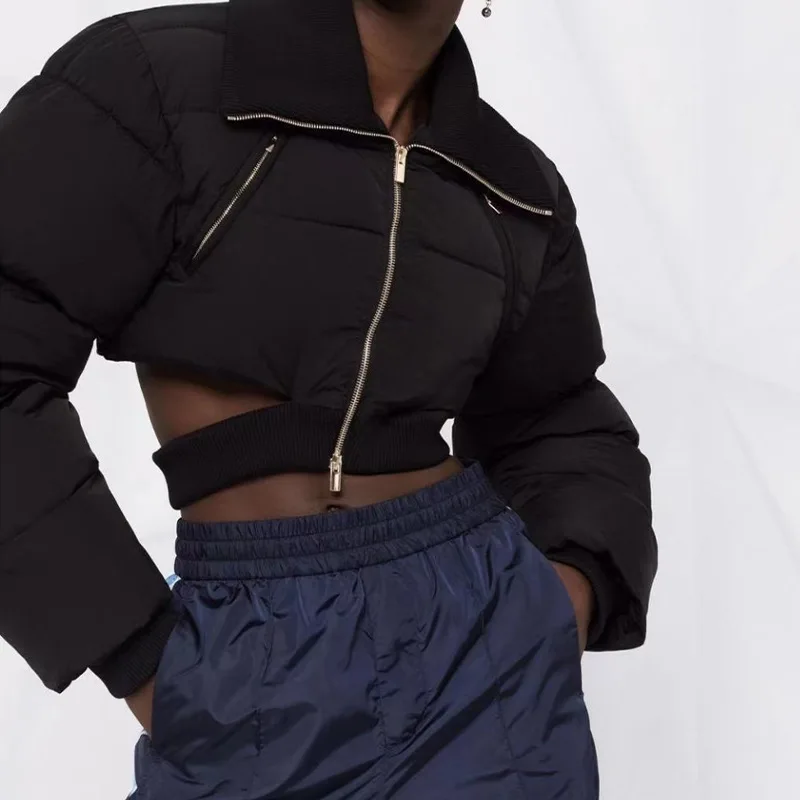 

Big Lapel Collar Goose Down Coats Winter Bread Style Short Down Coats Female Thicker Warm Parkas wy504 wholesale