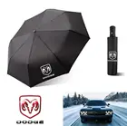 Автомобильный Зонт с логотипом, портативный автомобильный зонт, автоматический зонт для Dodge Дротика, зарядное устройство Durango STR RAM Challenger Avenge