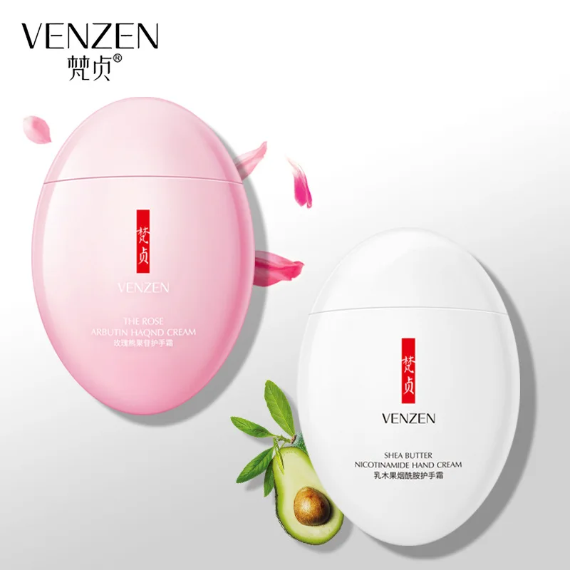 

VENZEN rose arbutin goose egg Hand Cream Moisturizing Hand Cream gentle care moisturizing skin care products wholesale