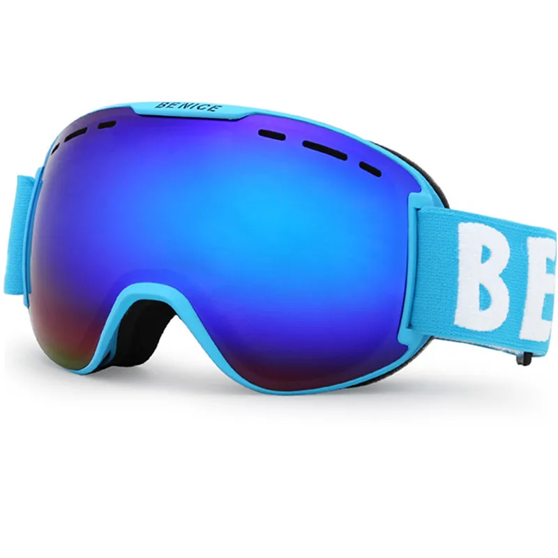 Benice лыжные очки для взрослых мужчин женщин двойные Анти туман Сноуборд Снег 2020