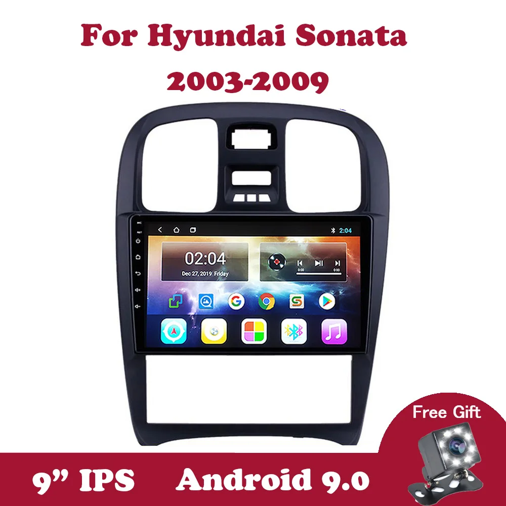 Android 9 0 IPS дюймов Navi автомобильное радио для Hyundai Sonata 2003 2004 2005 2009 Автомобильный