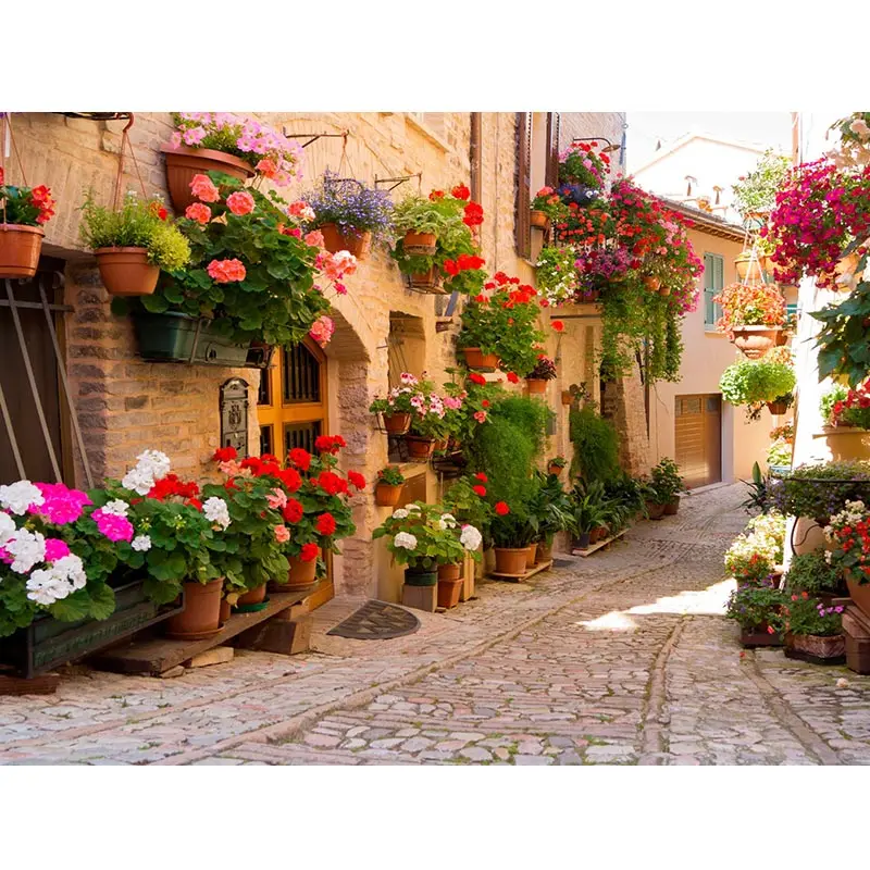 

5D DIY алмазная живопись Городской Пейзаж Вышивка крестиком полная дрель Алмазная вышивка цветок Стразы мозаичная картина домашний декор