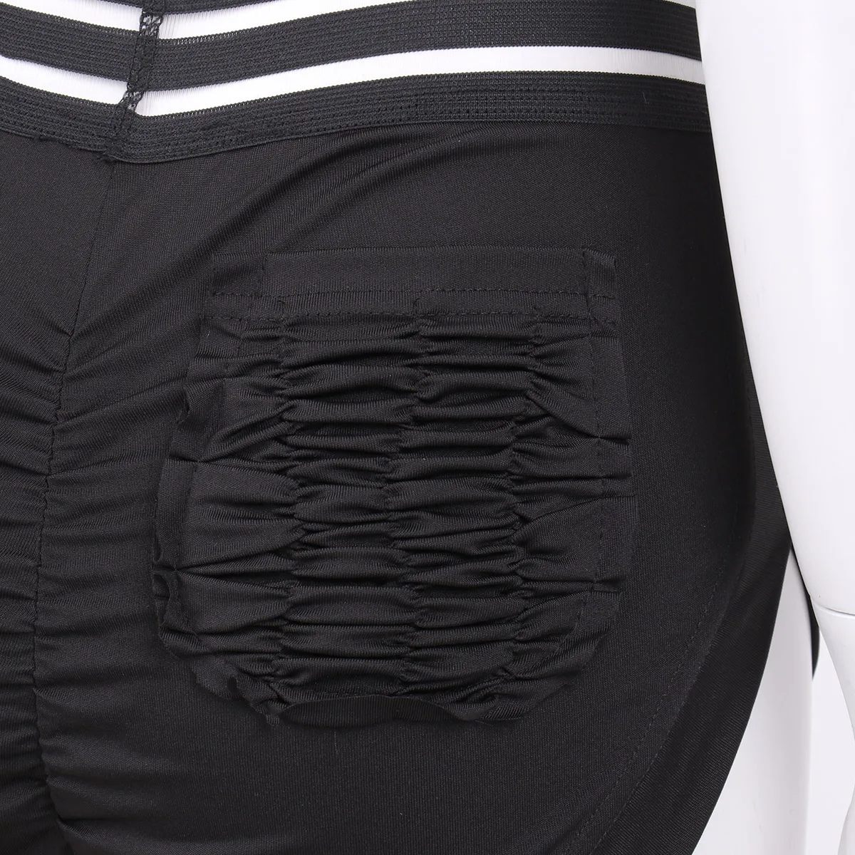 

Womens Sport Shorts Floral Printed Elastic Striped High Waist Ruched Butt Lifting Stretchy Booty Shorts Gym Workout Shorts Women