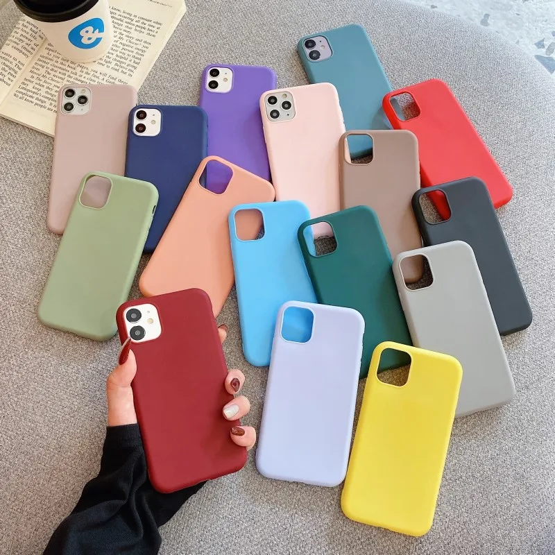 Роскошный силиконовый чехол для телефона iPhone 11 12 Pro Max mini мягкий карамельного