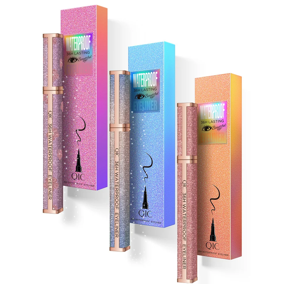 Подводка для глаз с изображением звездного неба водостойкая черная жидкая 1 шт. |