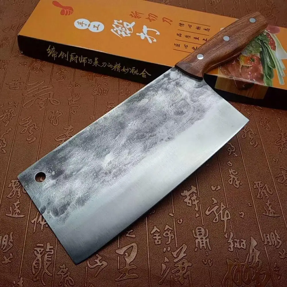 Семья Handmande кованые шелковицы Ножи оболочки Сталь китайский Стиль шеф-повара