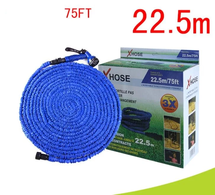 25FT-250FT садовый шланг Европейский пластиковые шланги труба с распылителем