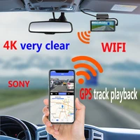 4 inch hd car dvr sony imx415 chip 4k 38402160p dash cam wifi video transmission gps track query 24h parking monitor