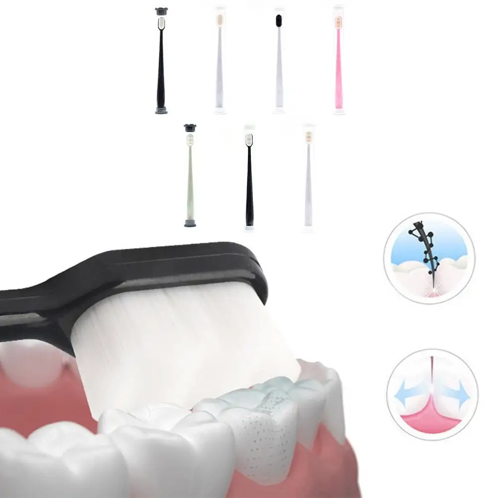 1 шт. Мягкая зубная щетка миллион ультра тонкая супер Щетина Глубокая чистка