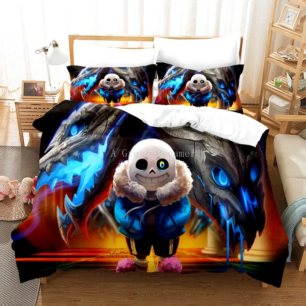 

2021 New Game Bedding Set Cute Cartoon Duvet Cover With Pillowcase Bedclothes Best Gift For Children Kids Luxury Bed Set