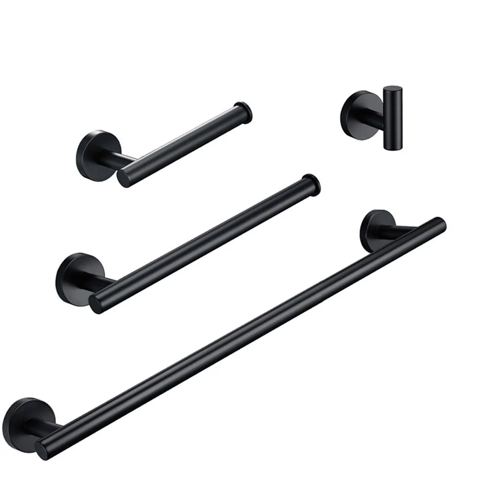 Набор оборудования для ванной черный крючок халата вешалка полотенец стойка