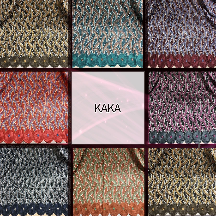 

Новая африканская кружевная ткань из Анкары, эластичная Высококачественная швейцарская вуаль, кружево из хлопка в Швейцарии, с вырезами и ц...