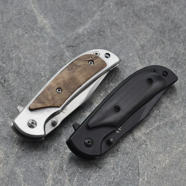 Военный карманный нож Новый мини складной титанизация черный/серебристый лезвие