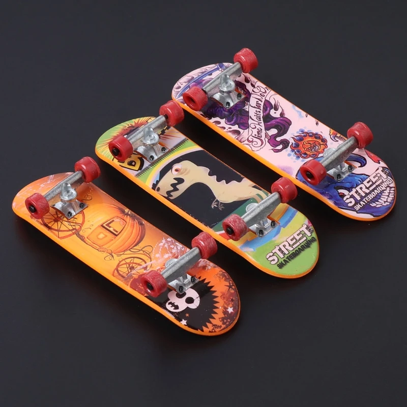 

Print professional Alloy Stand FingerBoard Skateboard Mini Finger boards Skate truck Finger Skateboard for Kid Toy Children Gift