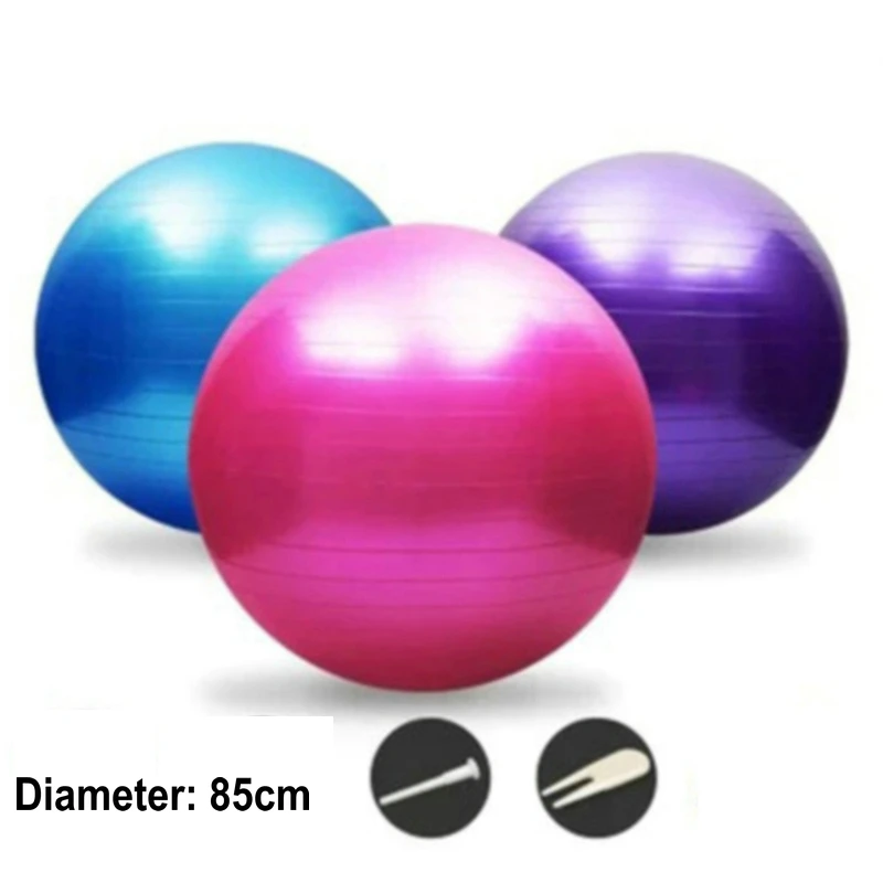 

85 см взрывозащищенные шарики для йоги Йога фитнес-мяч для упражнений Анти-взрыв баланс Пилатес Спорт Fitball