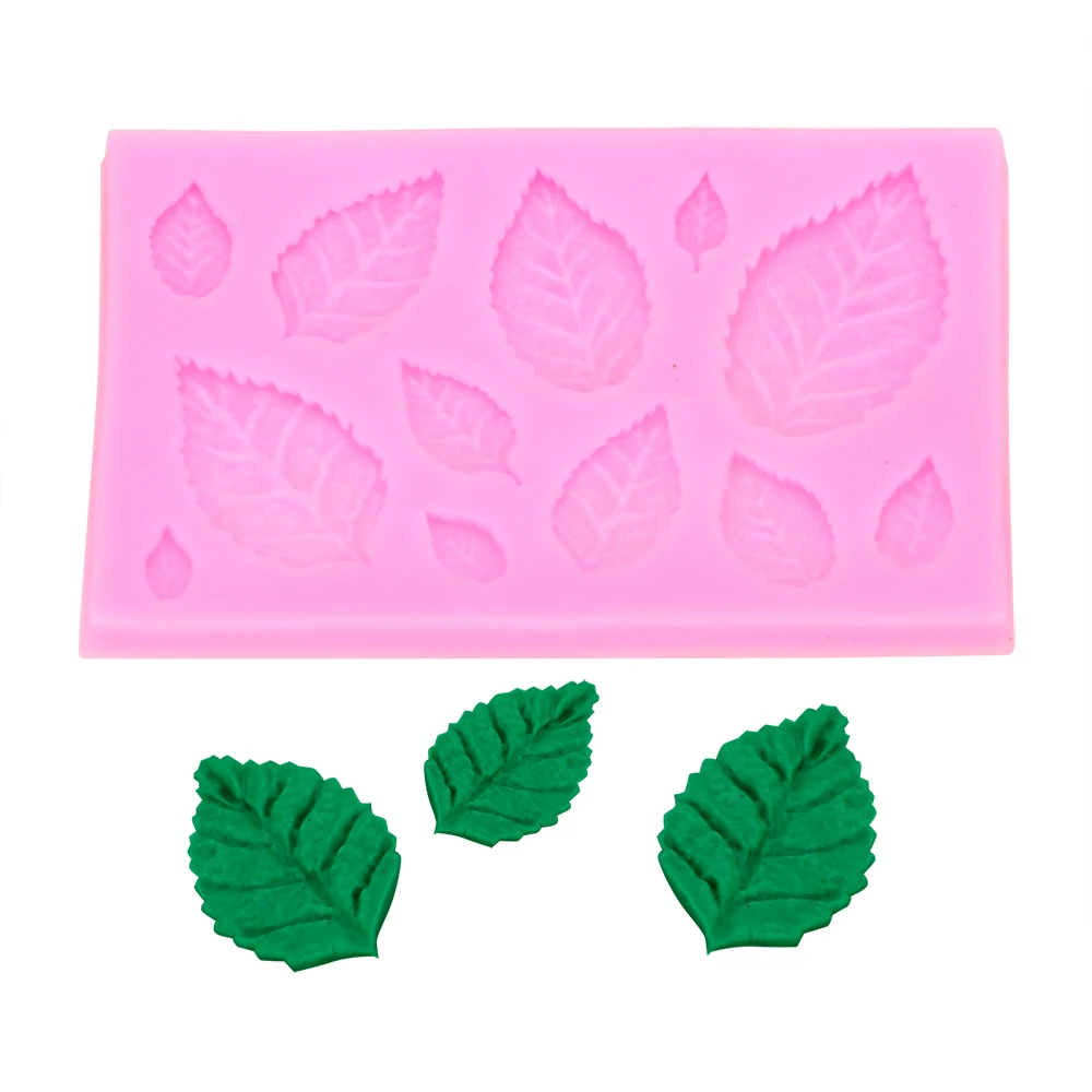 

Форма для выпечки, инструменты для украшения тортов, пищевой материал, лист дерева, силиконовая форма, форма для шоколада, 1 шт., «сделай сам»,...