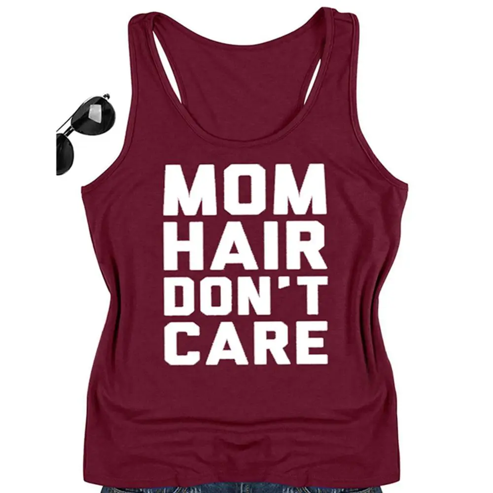 Женские летние топы без рукавов с открытой спиной MOM HAIR Сексуальная футболка