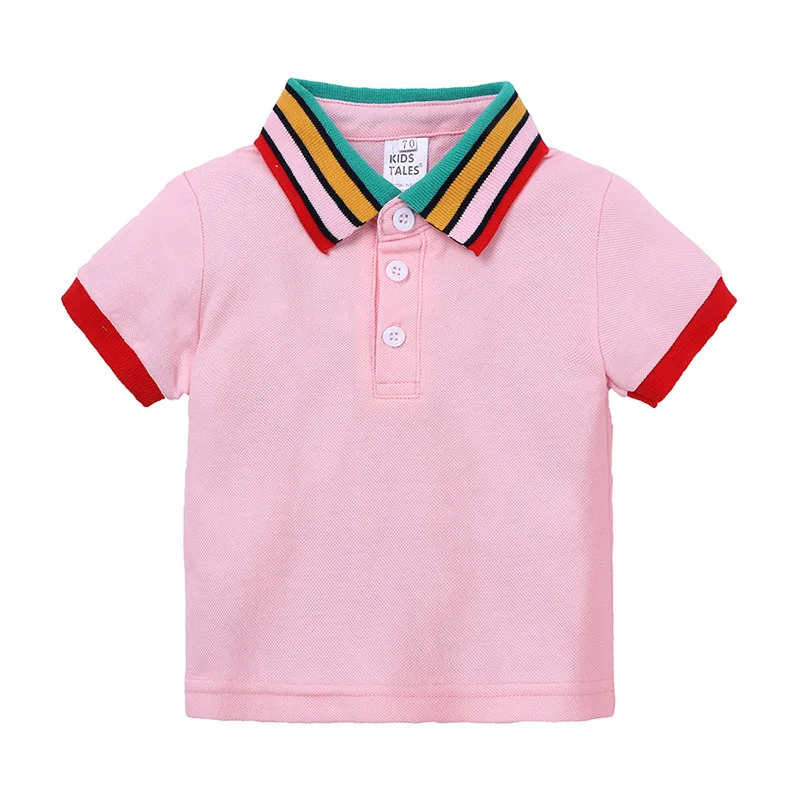 

Baby Boy Clothes Set Infant Tracksuit For Boys Clothes Rainbow Collar T-shirt+Shorts Outfits Newborn Clothes Baby Boys Clothing