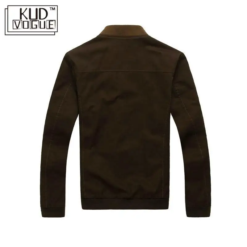 Куртка мужская осенне-зимняя с воротником-стойкой из хлопка | Мужская одежда