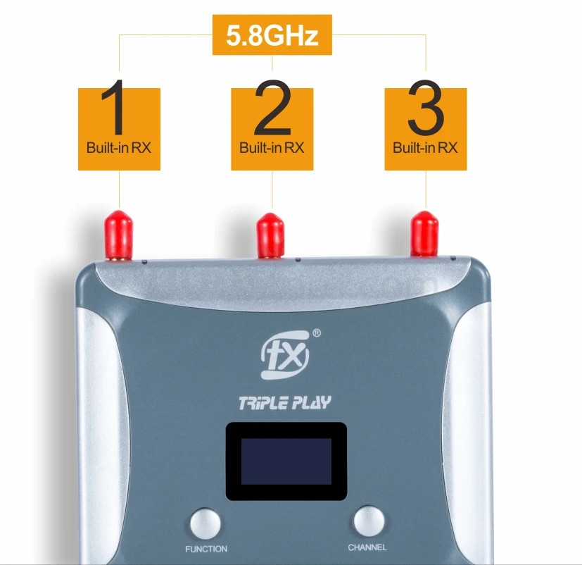 fxt fx888r fpv rx приемник 58g 6 полос 48ch raceband triversity при