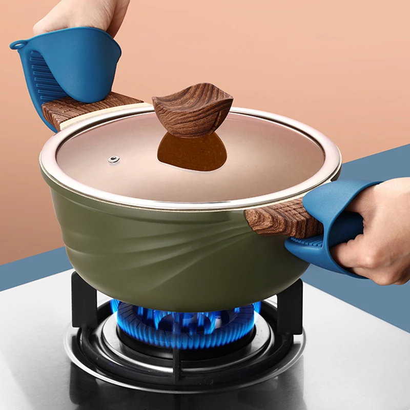 Женский силиконовый держатель для чаши ложки кастрюли зажим щипцы горячей