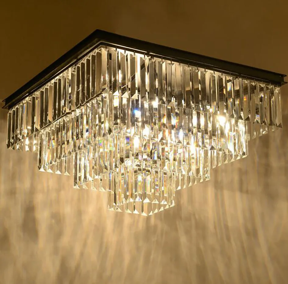 

Хрустальный подвесной светильник в американском стиле для гостиной, дома, столовой, светильник, креативный Железный ретро-светильник E14 Све...