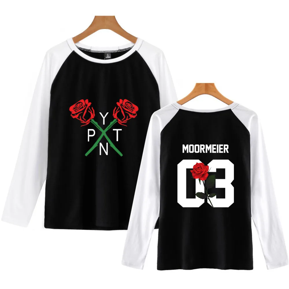 

Payton Moormeier Merch Cotton Men's T Shirt Long Sleeve Round Neck T-shirts Casual Baseball Tshirt Men Raglan Tee Streetwear