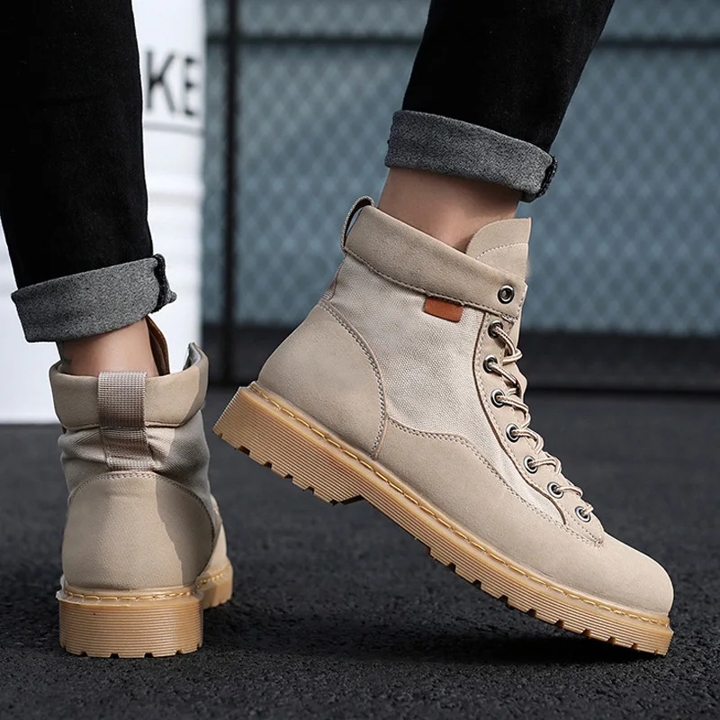 

2019 Autumn And Winter Men Shoes For Martin Boots England Male Tooling Boots Leisure Boots High-Top Shoes Men's Winter Shoes