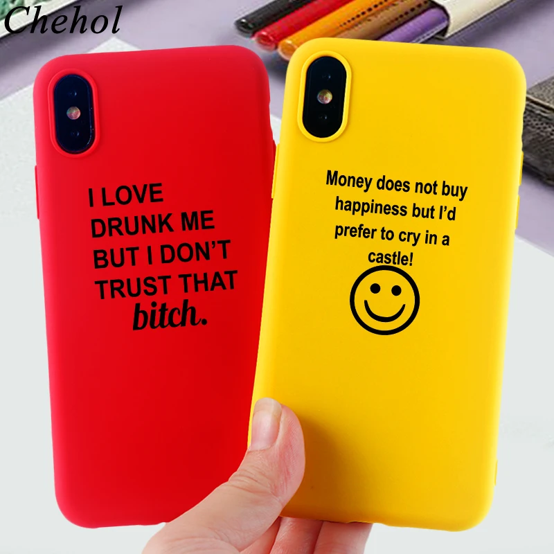 Модные чехлы для телефонов с буквенным принтом iPhone 11 Pro 8 7 6s Plus X XS MAX XR забавный