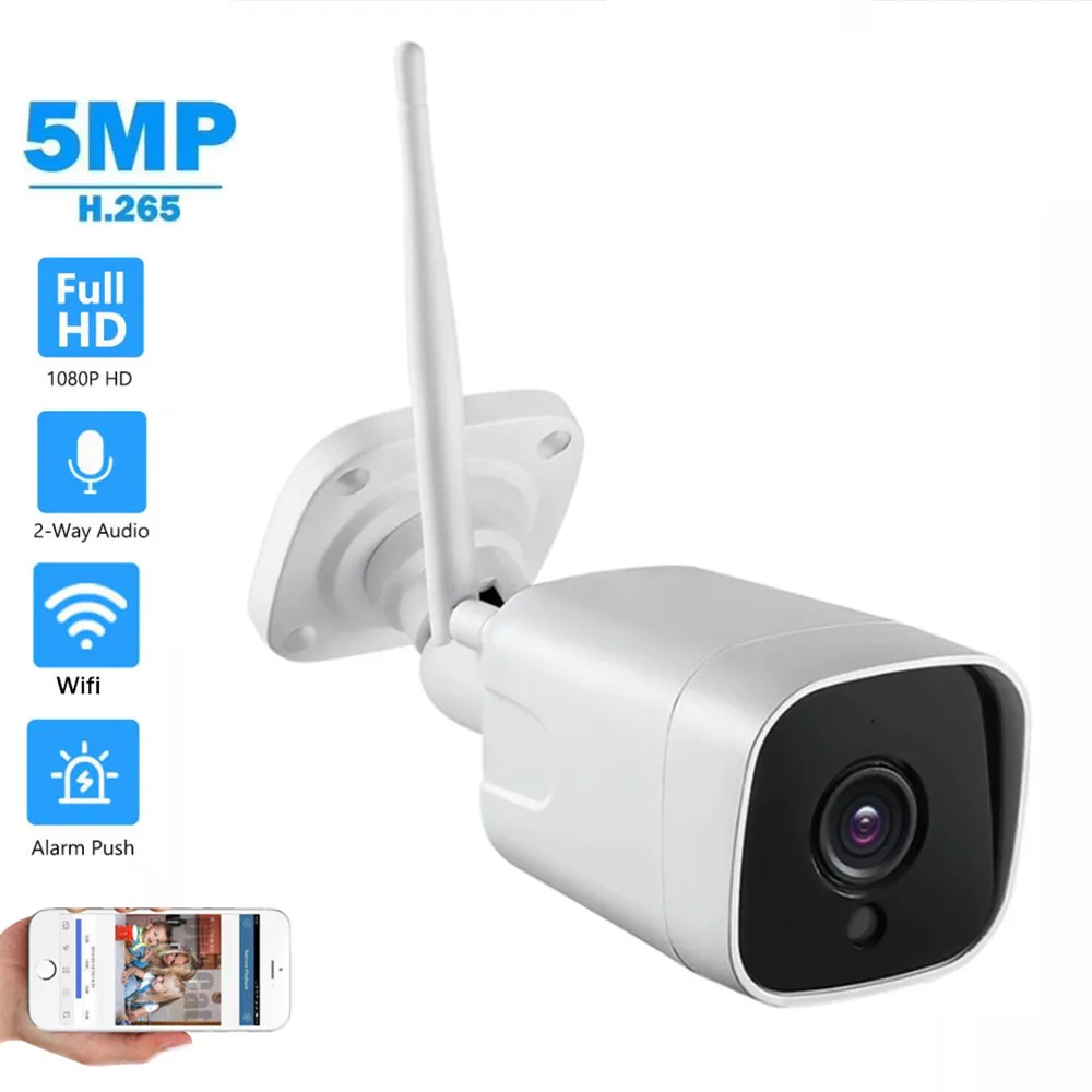 1080P 2MP беспроводная IP камера 5MP ночного видения аудио разговора P2P Onvif видео