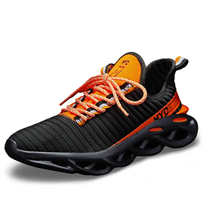 Размера плюс для мужчин женщин светильник кроссовки лезвие спортивная обувь